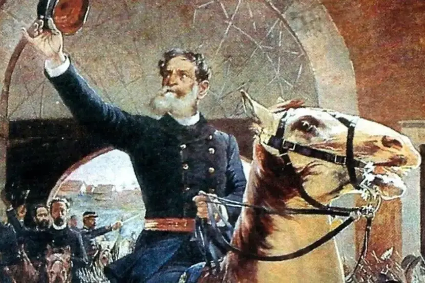 Quadro de Henrique Bernadelli retratando o Marcehal Deodoro da Fonseca.