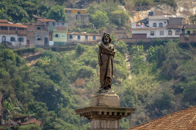 Estátua de Tiradentes na cidade