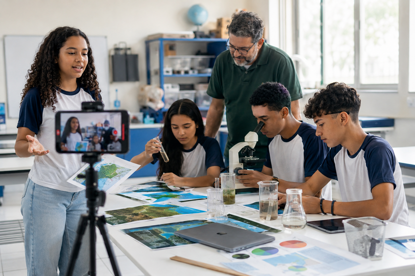 Estudantes do Ensino Médio pesquisam a Amazônia e produzem conteúdo audiovisual